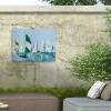 Curt Crain 'Parking Lot' Outdoor Canvas 18x24 view 4