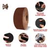 ELW Vegetable Tanned Leather 8-10 oz (3.2-4mm) Russet Straps, Belts, Strips Size: 2"x84" (5x213cm) Full Grain Veg Tan Tooling Leather Cowhide Heavy Craftsmen Grade AB for DIY, Tooling, Carving view 4