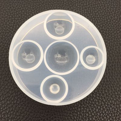 QMIQMI Epoxy Mold Set 2Pcs DIY Crystal Glue Mold Silicone Mold Square Round Handmade A