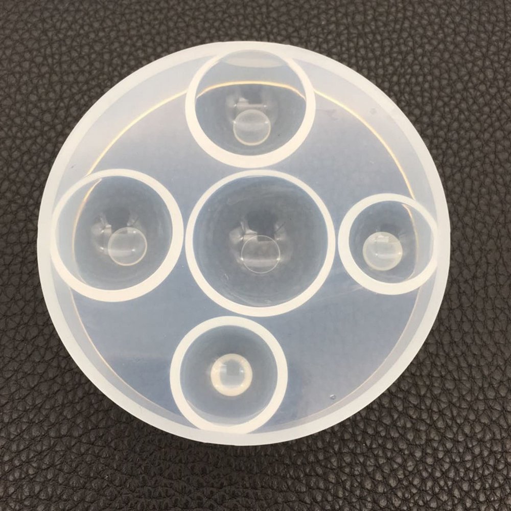 QMIQMI Epoxy Mold Set 2Pcs DIY Crystal Glue Mold Silicone Mold Square Round Handmade A