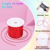 Cridoz 20 Rolls Wax String for Bracelet Making, Waxed Thread Bracelet Cord, Waxed Polyester Cord Bracelet Rope for DIY Bracelets, Necklace and Macrame view 4