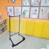 Art Drying Rack, Removable Shelves, Efficient and Organized Drying Rack Art for Classroom Students' Masterpieces, Sturdy Paint Drying Rack with Lockable Wheels (Color : A) view 3