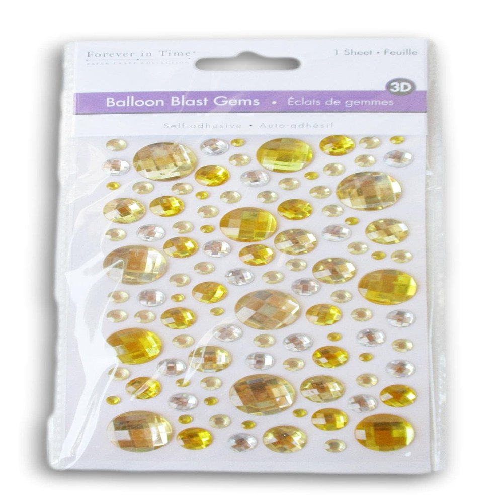 Gold and Silver Stickers - Self-Adhesive Miniature Craft Stone Sticker Gems