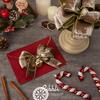 Ribbli Camel Velvet Wired Ribbon 2.5 Inch Metallic Khaki Gold Crushed Velvet Christmas Ribbon for Gift Wrapping Christmas Tree Decoration Crafts Wreaths Supplies-Continuous 10 Yards view 3