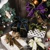 Ribbli Camel Velvet Wired Ribbon 2.5 Inch Metallic Khaki Gold Crushed Velvet Christmas Ribbon for Gift Wrapping Christmas Tree Decoration Crafts Wreaths Supplies-Continuous 10 Yards view 4