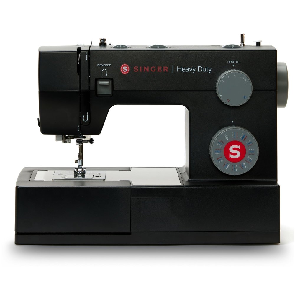 SINGER Heavy Duty 4432 (Black) High Speed Sewing Machine +Accessory Kit | 32 Built-In Stitches Deliver 110 Stitch Applications | 50% More Power for Thick Fabrics, 1100 Stitches/Min, 1-Step Buttonhole