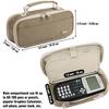 JOINPRO Large Capacity Pencil Case, 4 Compartment Pen Pouch Organizer with Double Zipper, Storage Bag for School, Office, Teen Girl Boy Men Women (Brown) view 2