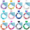220 Pcs European Large Hole Spacer Beads, Zyehxed Assortment European Craft Beads Mixed Rhinestone Lampwork Bead Fairy Garden Bead for DIY Charms Bracelet Necklace Earring Jewelry Making Supplie view 4