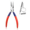 GOLD DEER Chain Nose Pliers Eyeglasses Repairing Plier Optical Adjusting Glasses Long-Nose Pliers Adjusting Eyeglass Arms Frame Pliers Eyeglass Sharp Needle Nose Pad Arm Pliers Jewelry Making Pliers view 1