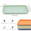 Plastic Art Trays,8 Pack Stackable Activity Tray Crafts Organizer Tray Serving Tray Jewelry Tray for DIY Projects, Painting, Beads, Organizing Supply,8 Color (15 x 10.6 Inches) view 2