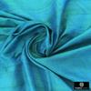 Fabric Mart Direct Peacock Green Blue Silk Dupioni Fabric By The Yard, 3 Continuous Yards 41 inches Width Slubbed Dupioni Silk Solid Color Blue Combination Fabric, Wholesale Combination Upholstery view 3