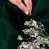 Fabric Mart Direct Bottle Green 100% Pure Silk Dupioni Fabric By The Yard, 14 Continuous Yards 41 inches Width Pure Raw Silk Solid Color Green Wholesale Upholstery Silk Fabric view 3