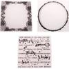 BPILOT 3 Piece 5.7 x5.7 Plastic 3D Texture Impression Embossed Folder Suitable for Scrapbooking,Photo Album Decoration,Wedding Arrangement,Greeting Cards. (Size : 10) view 1