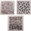 BPILOT 3 Piece 5.7 x5.7 Plastic 3D Texture Impression Embossed Folder Suitable for Scrapbooking,Photo Album Decoration,Wedding Arrangement,Greeting Cards. (Size : 1) view 2