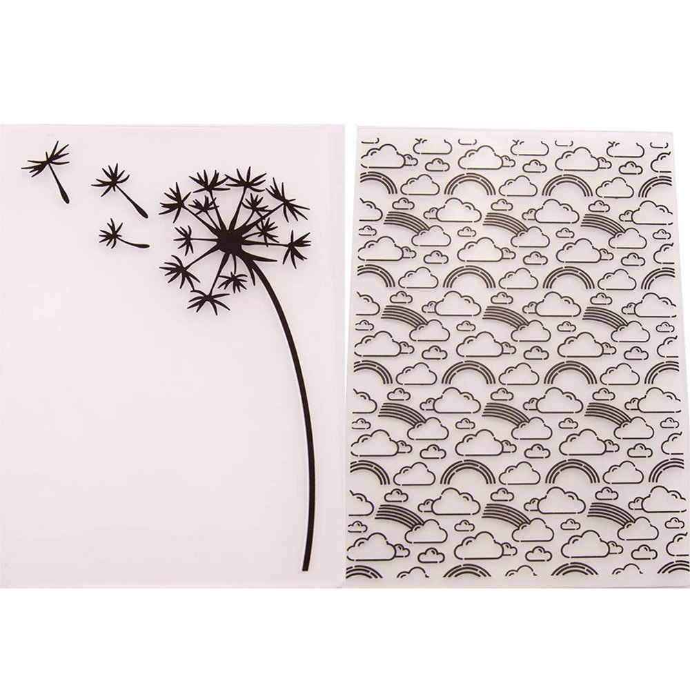 BPILOT 2piece 5.7 x 4.2 Plastic Embossed Template Embossed Background Pattern Folder DIY Craft Paper Card Making Christmas Album Paper Greeting Card Album Wedding Decoration Scrapbook (Size : 11)