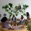 JustLikeWood 118x68 LED & ACRYLIC Glass 3D Wooden World Map Wall Art PERFECT WORLD, Places I've Been Map, World Travel Map, Map of the World for Wall, Emerald Green view 2