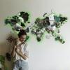 JustLikeWood 118x68 LED & ACRYLIC Glass 3D Wooden World Map Wall Art PERFECT WORLD, Places I've Been Map, World Travel Map, Map of the World for Wall, Emerald Green view 4