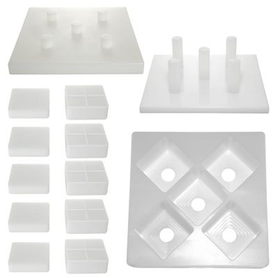 Essential Depot R.E.D. Multipurpose Mold (Diamond Shaped) for Bath Bomb Making - Use by Hand or with The R.E.D. Press - HDPE, NSF, Food Grade