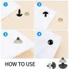 Zhbrchz 320pcs Include 160pcs 12mm Black Plastic Safety Eyes Crafts Safety Eyes with 160pcs Washers for Amigurumi Crochet Bears Stuffed Animals Doll Making view 4