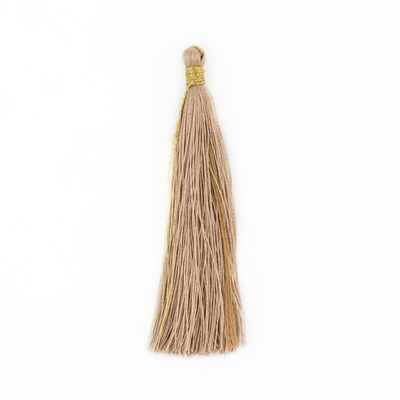 The Bead Chest Beige 6cm Silk Tassels (5 Pack)