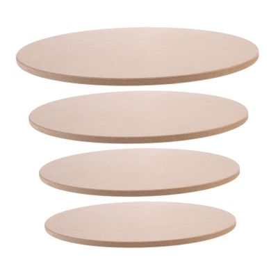 TEHAUX DIY Pottery Kit 4pcs Clay Drying Boards Wood Discs for Sculpting Unfinished Wood Base Plate Easy to Use