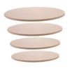 TEHAUX DIY Pottery Kit 4pcs Clay Drying Boards Wood Discs for Sculpting Unfinished Wood Base Plate Easy to Use view 1