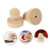 EXCEART 6pcs Wooden Stamp Handles for Scrapbooking Invitations Smoothly Polished Wax Seal Stamps Wood Material Comfortable Grip for -Term Use view 4