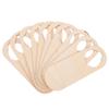 HOMSFOU 10pcs Unfinished Wood Door Knob Hangers Blank Natural Wooden Door Knob Signs Knob Hangers Plaque Cutouts Easy to Paint Arts and Crafts for Home Office view 1