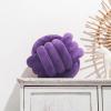 Velvet Chunky Yarn Bulky Giant Arm Knitting Y arn, Super Soft Jumbo Tube Weight, Fluffy DIY Crochet Hand Making Washable for Blanket, Pet Bed, Rugs Pillow (2.2lb-Purple) view 2