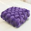 Velvet Chunky Yarn Bulky Giant Arm Knitting Y arn, Super Soft Jumbo Tube Weight, Fluffy DIY Crochet Hand Making Washable for Blanket, Pet Bed, Rugs Pillow (2.2lb-Purple) view 3