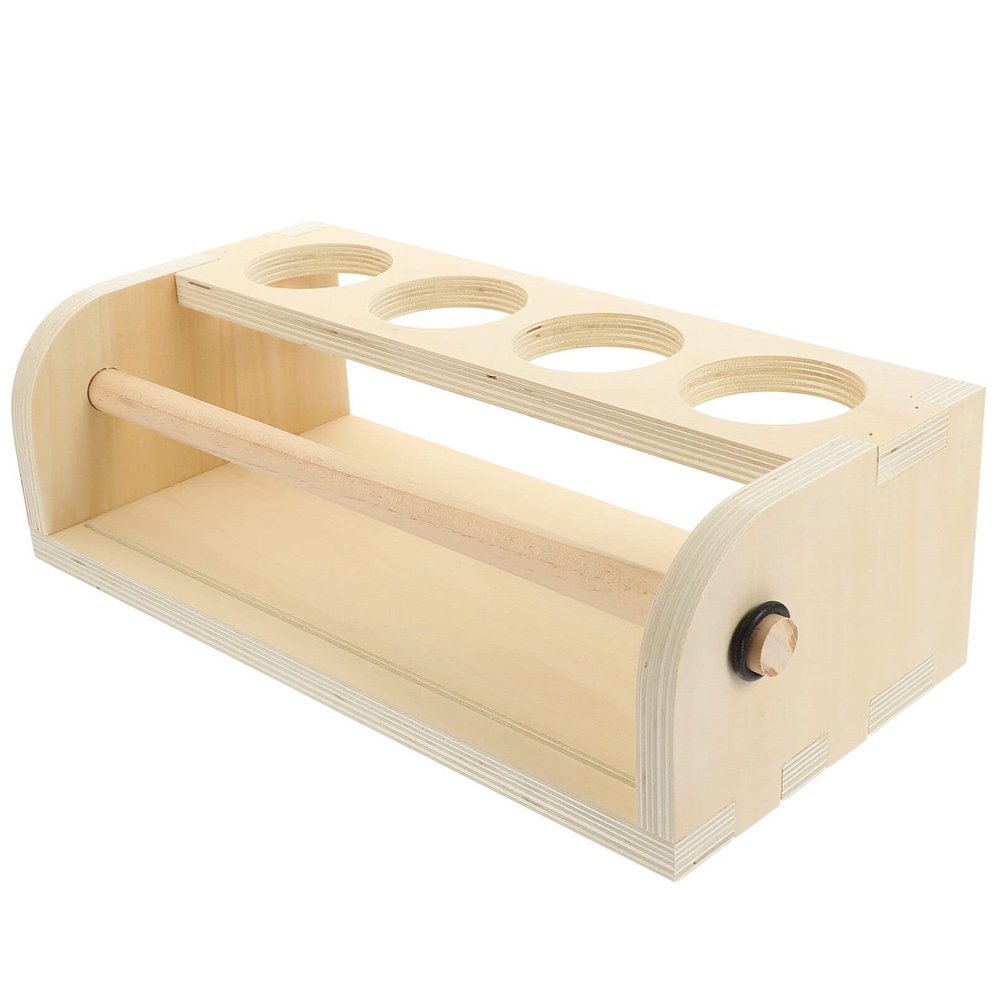 MAGICLULU Wooden Easel Paper Roll Holder for Boys and Girls Sturdy Drawing Paper Roll Stand