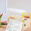MAGICLULU Wooden Easel Paper Roll Holder for Boys and Girls Sturdy Drawing Paper Roll Stand view 4