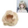 Doll Hair, Elegant Soft Breathable Mesh Doll Wig for 1/6 6.1-6.7 Inch Dolls (Matcha Green) view 3