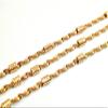 18K Pinky Gold Filled EP Chain Twisted Herringbone Chain, Tube Chain Width 2.5mm Thick 2.5mm Findings Sold by Foot PGF25 view 2