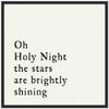 Amanti Art Framed Canvas Wall Art 30x30 Oh Holy Night Portfolio, Framed Wall Art Canvas, Typography Artwork, Modern Decor, Large Poster Painting for Living Room, Bedroom, Bathroom, view 1