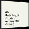 Amanti Art Framed Canvas Wall Art 30x30 Oh Holy Night Portfolio, Framed Wall Art Canvas, Typography Artwork, Modern Decor, Large Poster Painting for Living Room, Bedroom, Bathroom, view 2