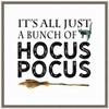 Amanti Art Framed Canvas Wall Art 30x30 Just a Bunch of Hocus Pocus Broom Portfolio, Framed Wall Art Canvas, Holidays Artwork, Country Rustic Decor, Large Poster Painting for Living view 1
