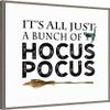Amanti Art Framed Canvas Wall Art 30x30 Just a Bunch of Hocus Pocus Broom Portfolio, Framed Wall Art Canvas, Holidays Artwork, Country Rustic Decor, Large Poster Painting for Living view 2