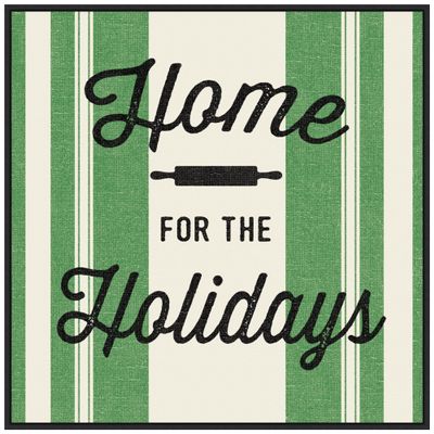 Amanti Art Framed Canvas Wall Art 30x30 Heartland Holiday I v2 Green by Wild Apple Portfolio, Framed Wall Art Canvas, Holidays Artwork, Modern Decor, Large Poster Painting for Living Room, Bedroom,