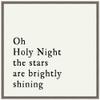 Amanti Art Framed Canvas Wall Art 30x30 Oh Holy Night Portfolio, Framed Wall Art Canvas, Typography Artwork, Country Rustic Decor, Large Poster Painting for Living Room, Bedroom, view 1