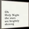 Amanti Art Framed Canvas Wall Art 30x30 Oh Holy Night Portfolio, Framed Wall Art Canvas, Typography Artwork, Country Rustic Decor, Large Poster Painting for Living Room, Bedroom, view 2