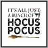 Amanti Art Framed Canvas Wall Art 30x30 Just a Bunch of Hocus Pocus Broom Portfolio, Framed Wall Art Canvas, Holidays Artwork, Modern Decor, Large Poster Painting for Living Room, view 1