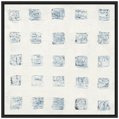 Amanti Art Framed Canvas Wall Art 30x30 Squares on White by Wild Apple Portfolio, Framed Wall Art Canvas, Abstract Artwork, Modern Decor, Large Poster Painting for Living Room, Bedroom, Bathroom,