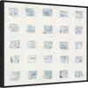 Amanti Art Framed Canvas Wall Art 30x30 Squares on White by Wild Apple Portfolio, Framed Wall Art Canvas, Abstract Artwork, Modern Decor, Large Poster Painting for Living Room, Bedroom, Bathroom, view 2