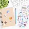 WANDIC 16 Sheets Rub On Transfer Stickers, Moon Sky Theme Decals Aesthetic Decor Transfer Stickers for Scrapbook Journal Planner Album view 4