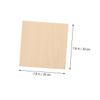EXCEART 10pcs Blank Wood Planks for Crafting Engraving and Artistic Projects for Home Decor Models and Educational Activities view 2