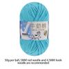 2 Rolls Soft Milk Cotton Yarn Skeins for DIY Doll Sweater Hats Scarf Shawl (33 Dark Blue) view 2