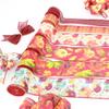 1.5" and 2.5'' Burgundy Fall Pumpkin Maple/Oak Leaf Wired Ribbon for Autumn and Thanksgiving Holiday 6 Rolls Total 30 Yards in Length (Fall Pumpkin) view 4