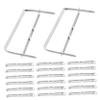 NUOBESTY 100pcs Metal 2-Hole Puncher Portable Paper Puncher for School Office Single Hole Punch Scrapbooking Punches view 1