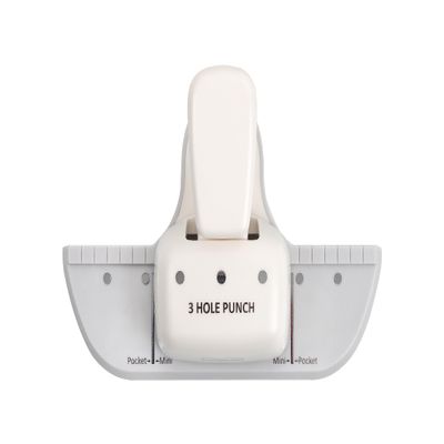 Bira Craft 3 Hole Punch, 4 Sheet Capacity, Mini/Pocket, Performance Guaranteed (3 Hole)